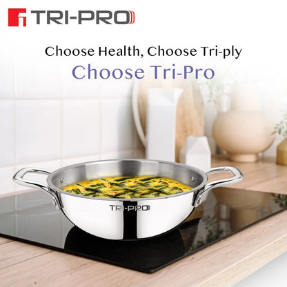 Bergner Tri Pro Induction Bottom 3 Pcs Cookware Set (BGIN-6560)