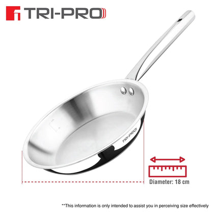 Bergner Tripro 18cm Tri-Ply Fry Pan (BGIN-6730)