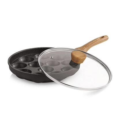 Bergner Aadhirai Cast Aluminium 12 Pits Appam Patra (BGIN-7811)