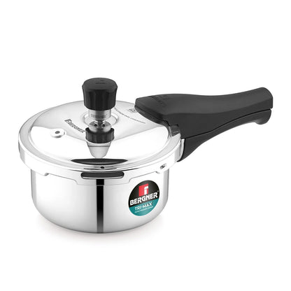 Bergner Trimax Junior Tri-Ply 1 Litre Outer Lid Pressure Cooker (BGIN-7860)