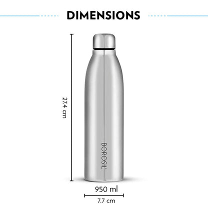 Borosil Juno Single Wall Bottle