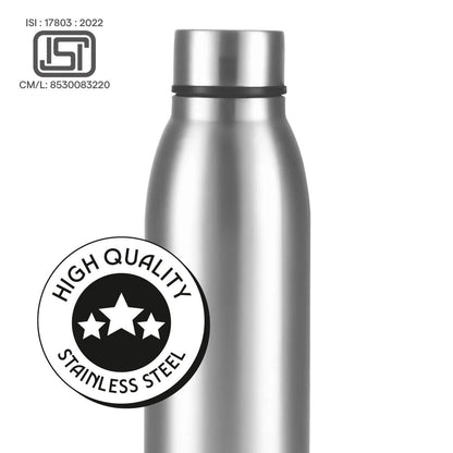 Borosil Glacier Stainless Steel Single Wall Bottle 950ml