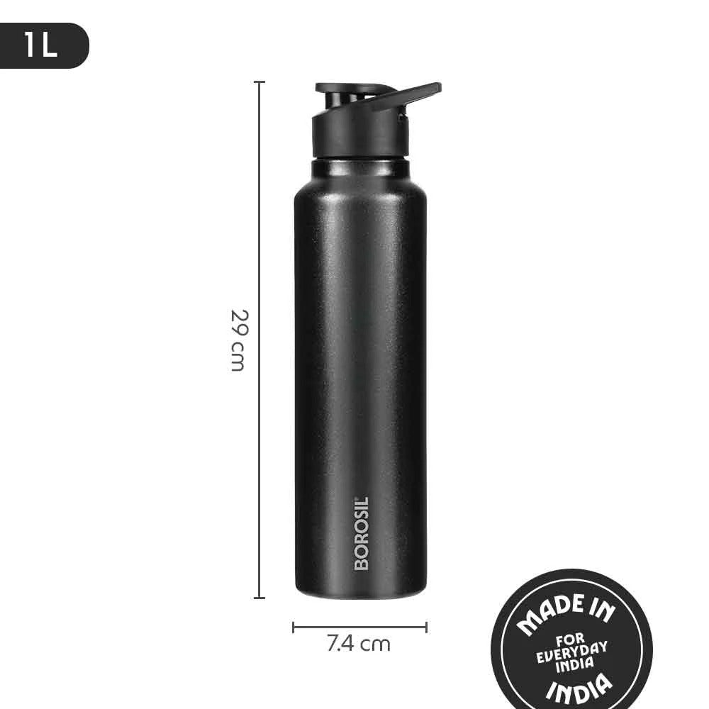 Borosil Sipfresh Stainless Steel Single Wall Bottle Galaxy 1L