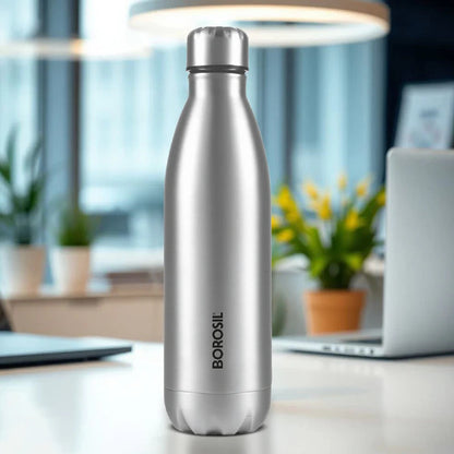 Borosil Bolt Single Wall Stainless Steel Bottle