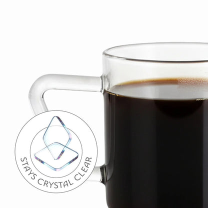 Borosil Vision Espresso Coffee Cup Set of 6 (120ml×6)