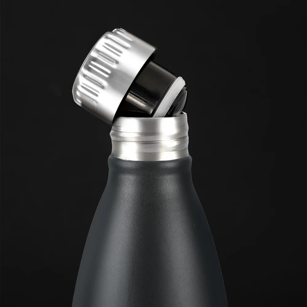 Borosil Bolt Insulated Bottle 500ml Matte Black