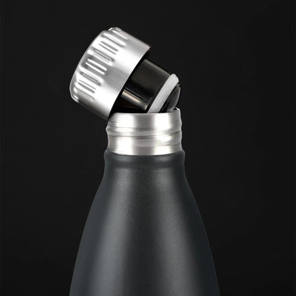 Borosil Bolt Insulated Bottle 1L Matte Black