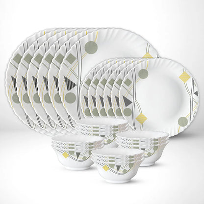 Borosil Larah Opalware Florence 24 Pcs Dinner Set