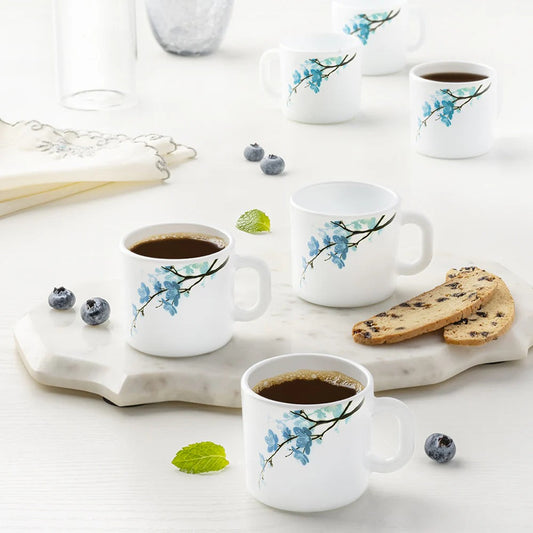 Borosil Larah Opalware Mimosa Mug set