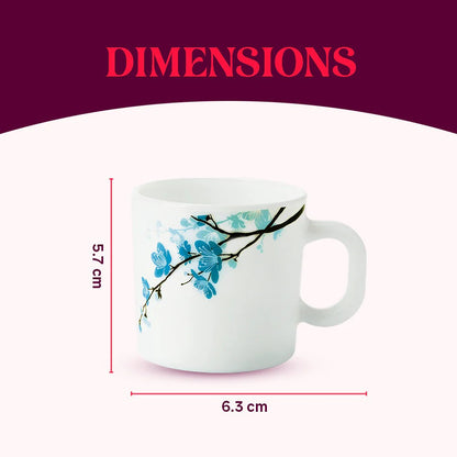 Borosil Larah Opalware Mimosa Mug set