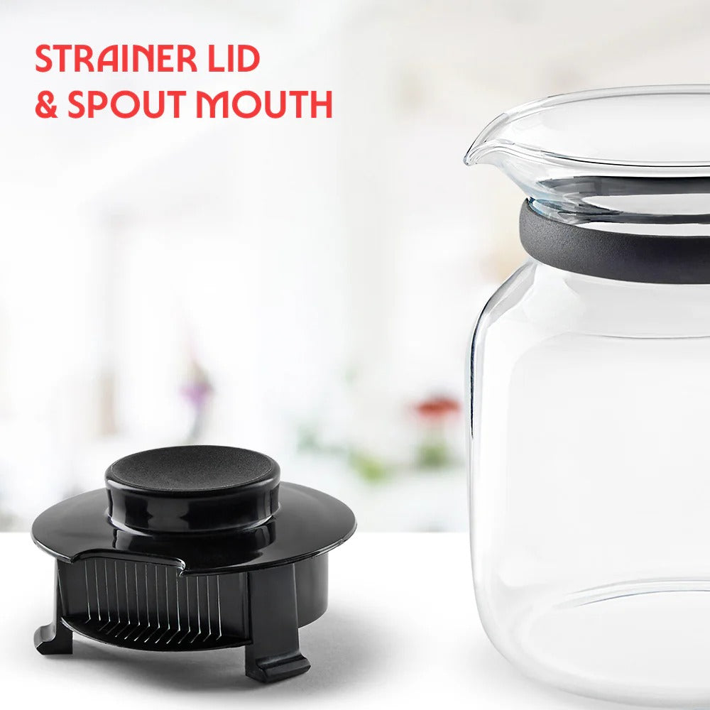 Borosil Glass Kettle Tea Coffee Teapot Carafe 650ml