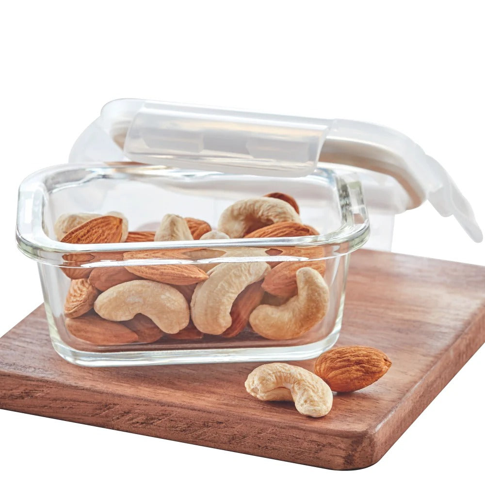 Borosil Klip N Store Airtight Glass Storage Container 120ml