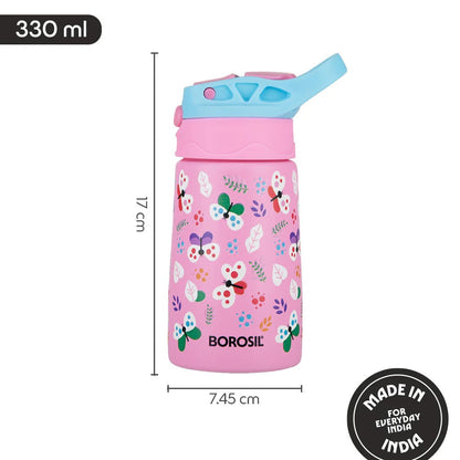 Borosil Butterfly Kids Sipper 330ml