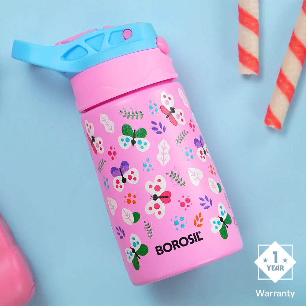 Borosil Butterfly Kids Sipper 330ml