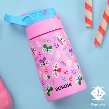 Borosil Butterfly Kids Sipper 330ml