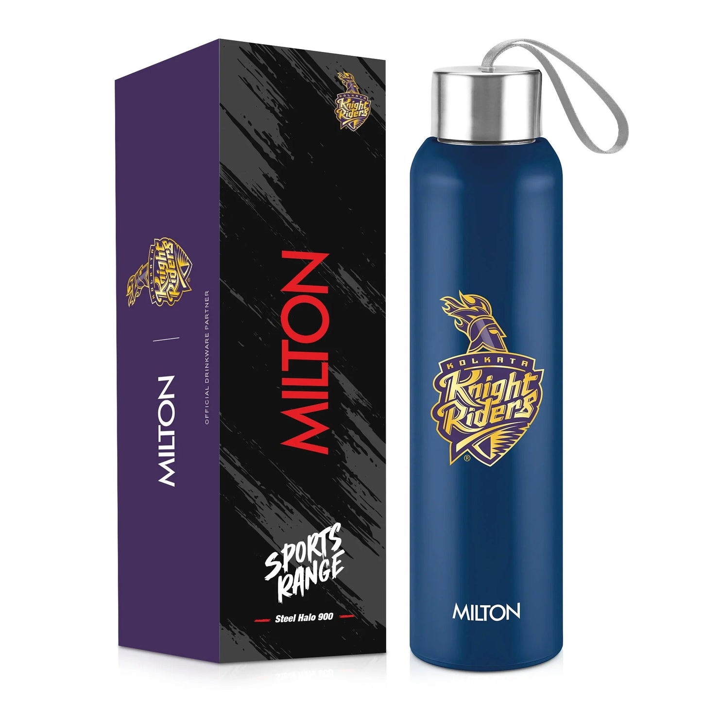 Milton Sports Steel Halo KKR UV Printing Water Bottle