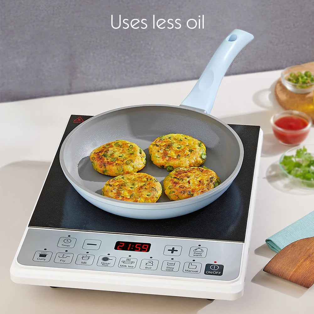Borosil Vajra Ceramic Fry Pan 22cm 1.1L