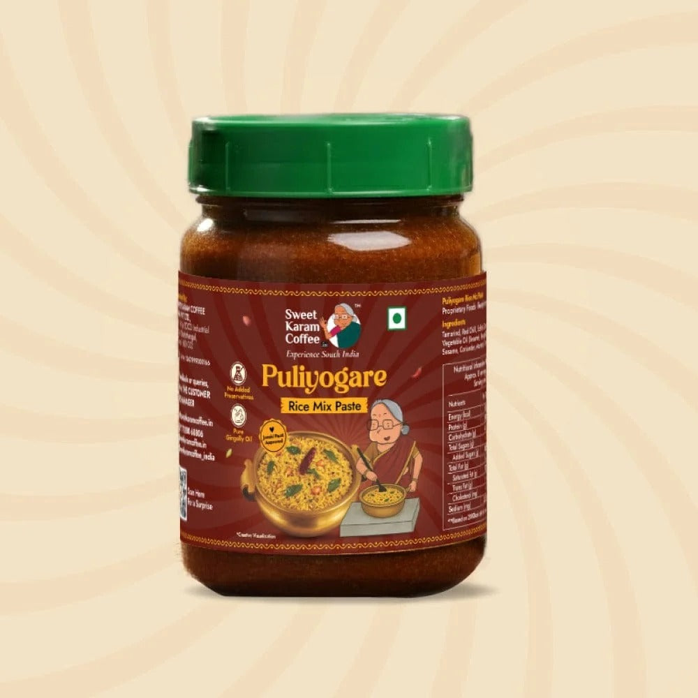 Sweet Karam Coffee Puliyogare Rice Mix Paste (Ready in Minutes) - 200 gms