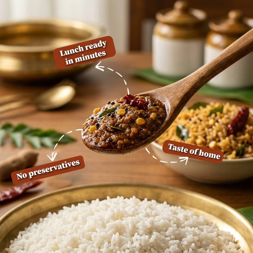Sweet Karam Coffee Puliyogare Rice Mix Paste (Ready in Minutes) - 200 gms