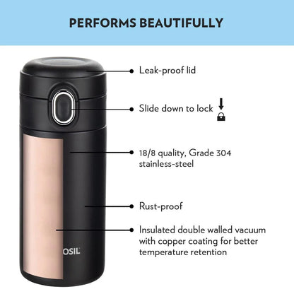 Borosil Hydra Thermoflask Water Bottle Traveller 300ml