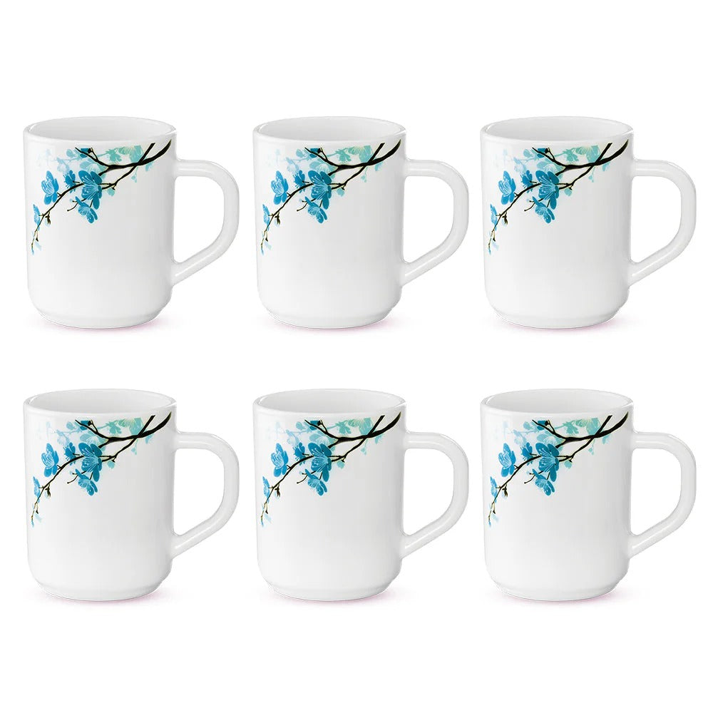 Borosil Larah Opalware Mimosa Mug set