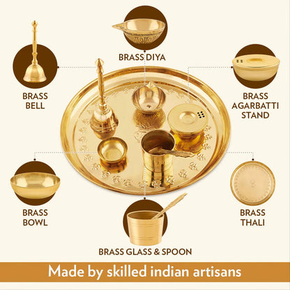 Borosil Puja Thali Prayer Set of 7