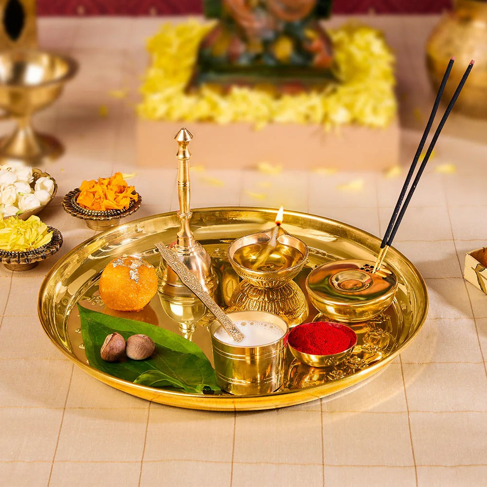 Borosil Puja Thali Prayer Set of 7