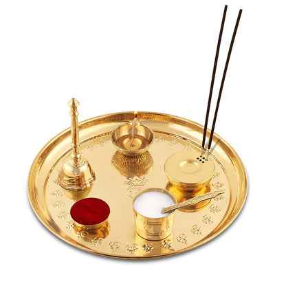 Borosil Puja Thali Prayer Set of 7