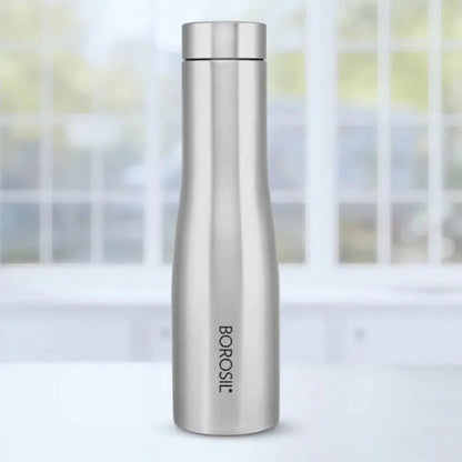 Borosil Swan Stainless Steel Single Wall Bottle 1L