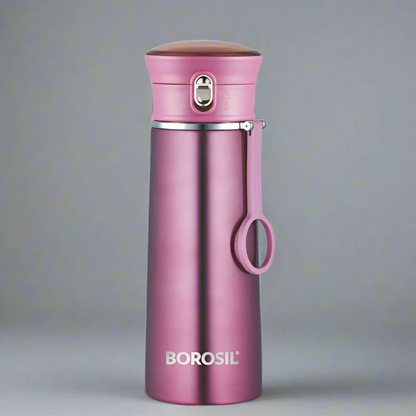Borosil Hydra Thermoflask Water Bottle Ease Purple 420ml