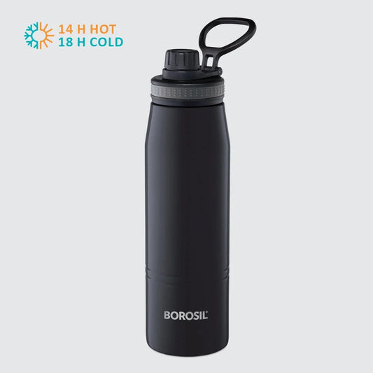 Borosil Hydra Thermoflask Steel Water Bottle Sports 900ml