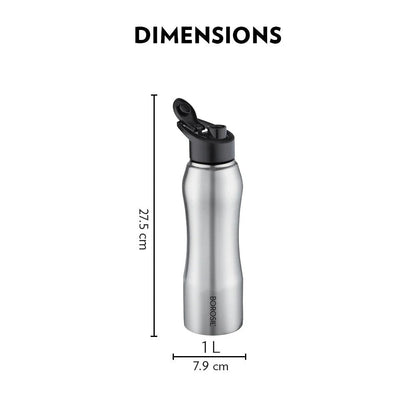 Borosil Grip N Sip Classic Water Bottle