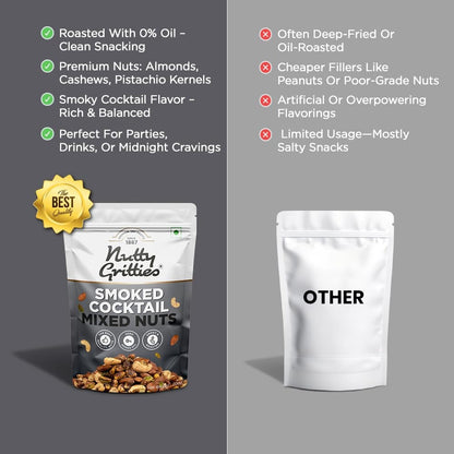 Nutty Gritties Premium Smoked Cocktail Mixed Nuts - 200g