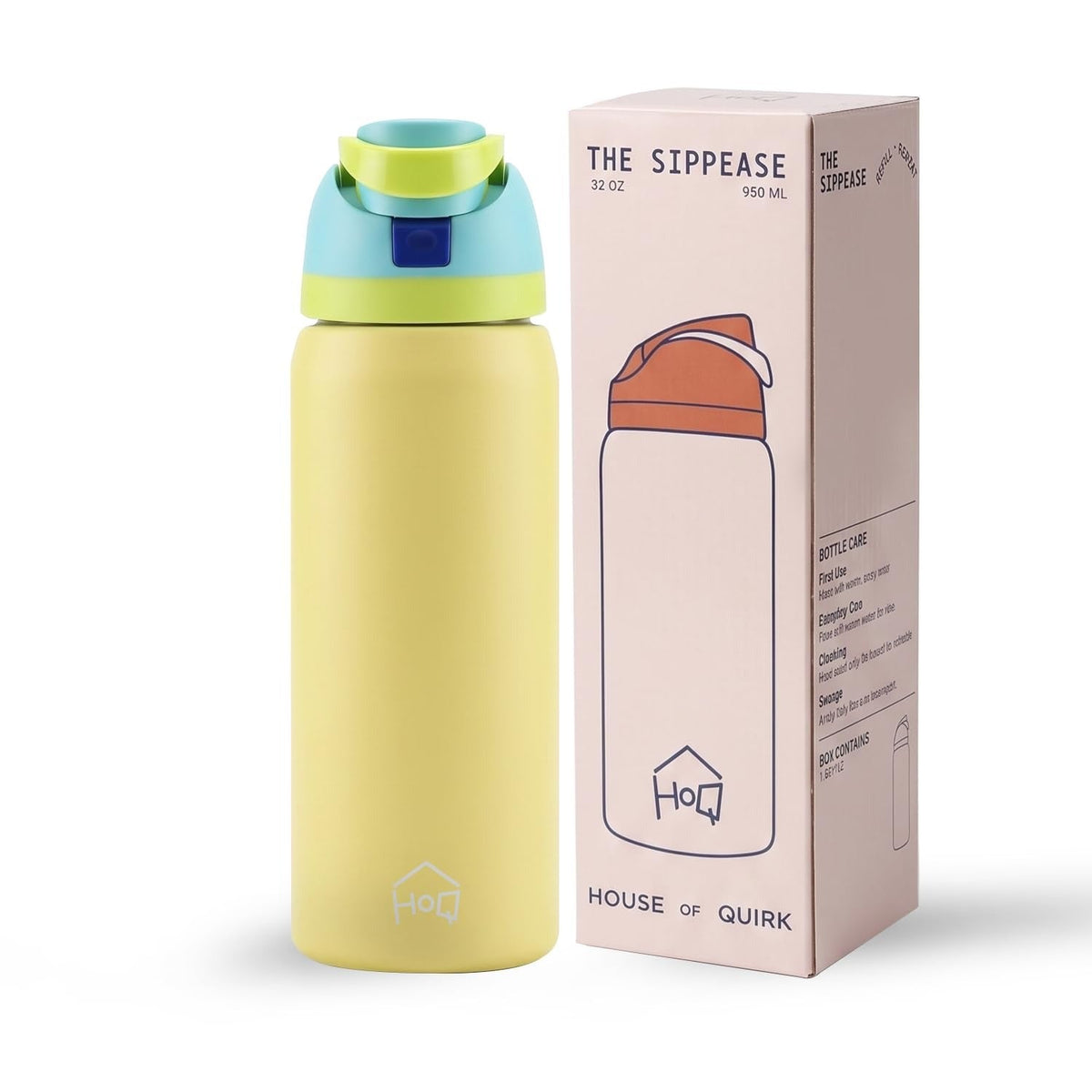 House of Quirk Sippease Stainless Steel Water Bottle -  950ML