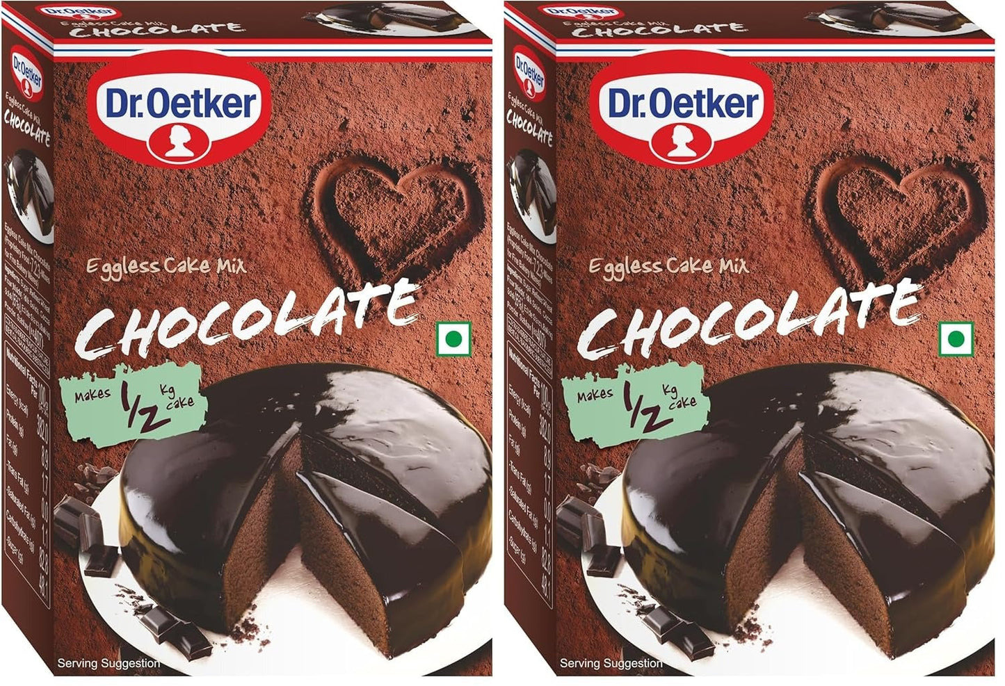 Dr. Oetker FunFoods Chocolate Cake Mix - Pack of 2 (250g Each Pack)