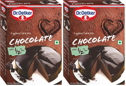 Dr. Oetker FunFoods Chocolate Cake Mix - Pack of 2 (250g Each Pack)