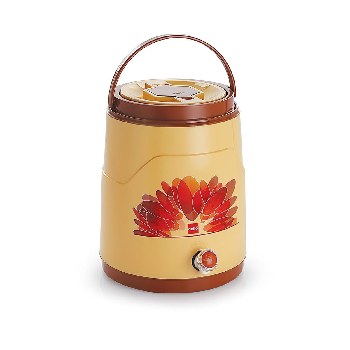 Cello Kool Star Plastic Insulated Water Jug, 5 litres, Beige