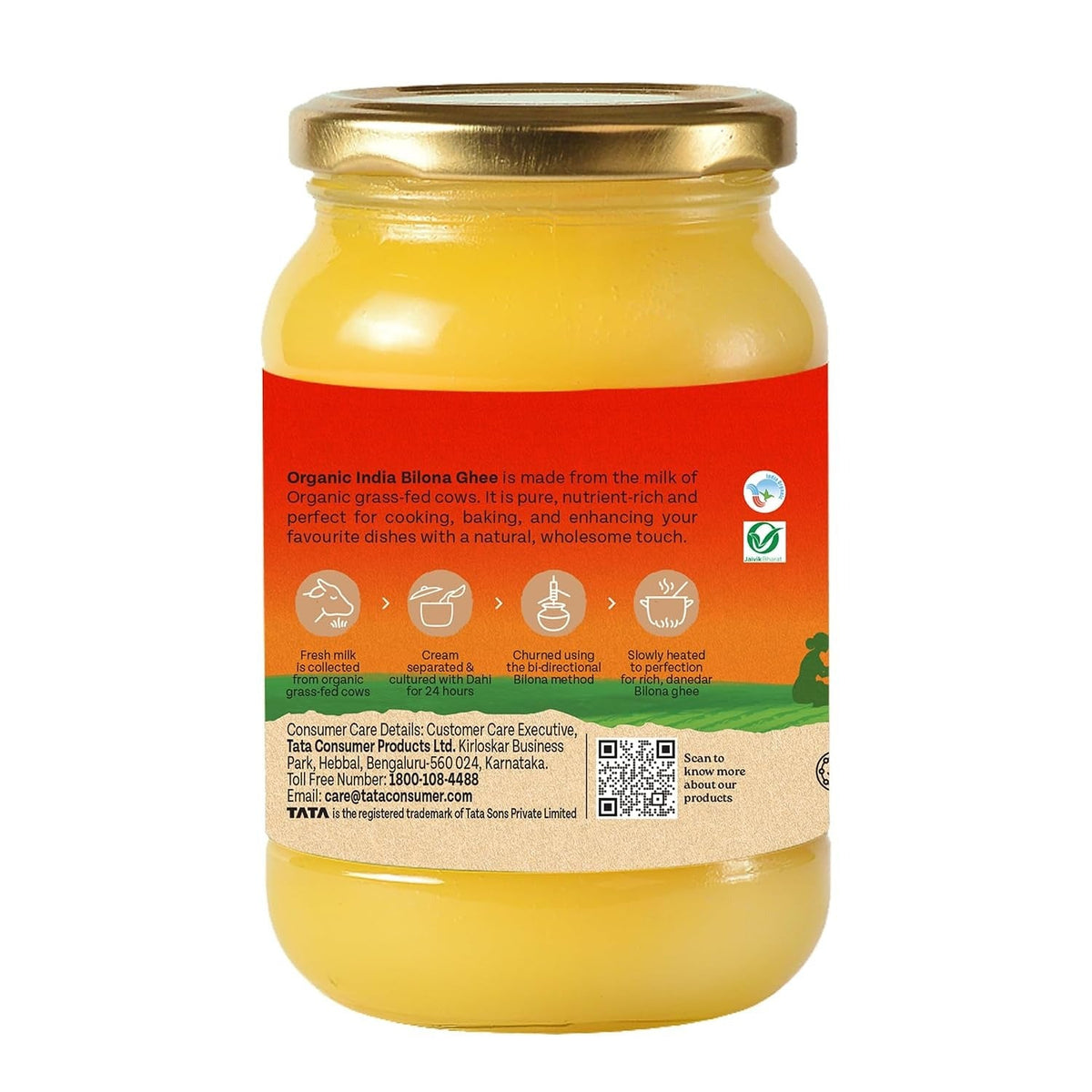 Organic India Pure Bilona Ghee - 500ml