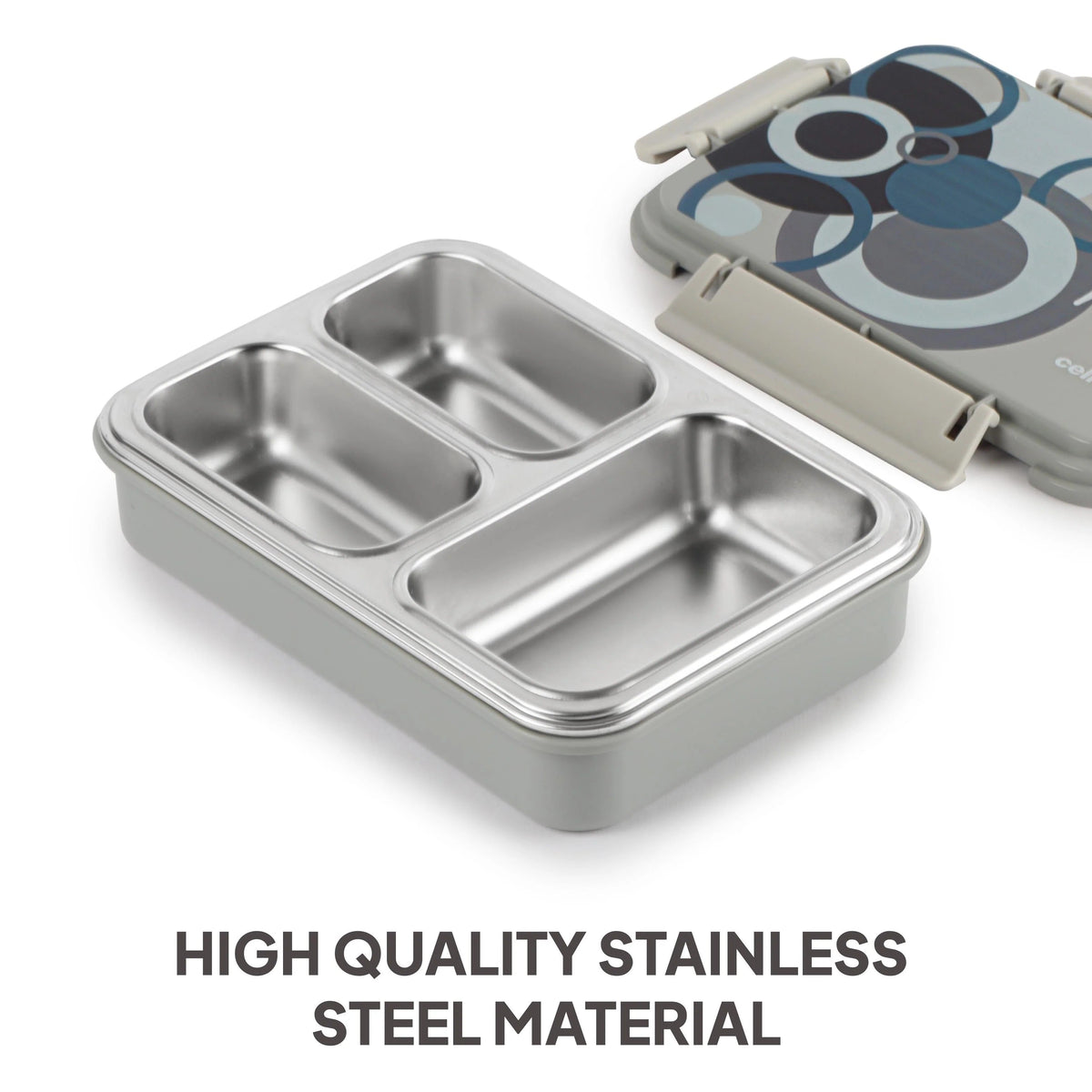 Cello Zoom Insulated Inner Steel Lunch Box