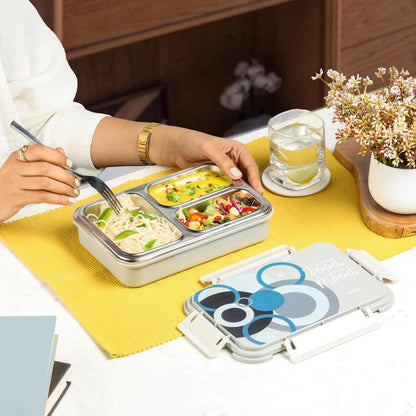 Cello Zoom Insulated Inner Steel Lunch Box