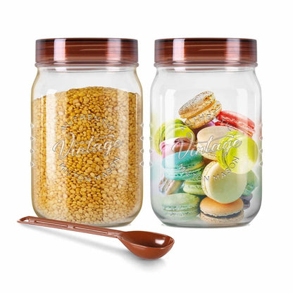 Milton Vintage PET Airtight Storage Jars - 1000ml