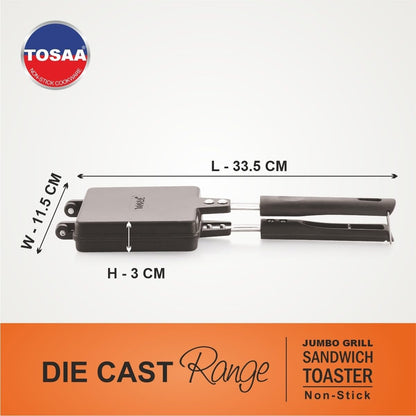 Tosaa Regular Jumbo Sandwich Toaster Gas Non-Stick