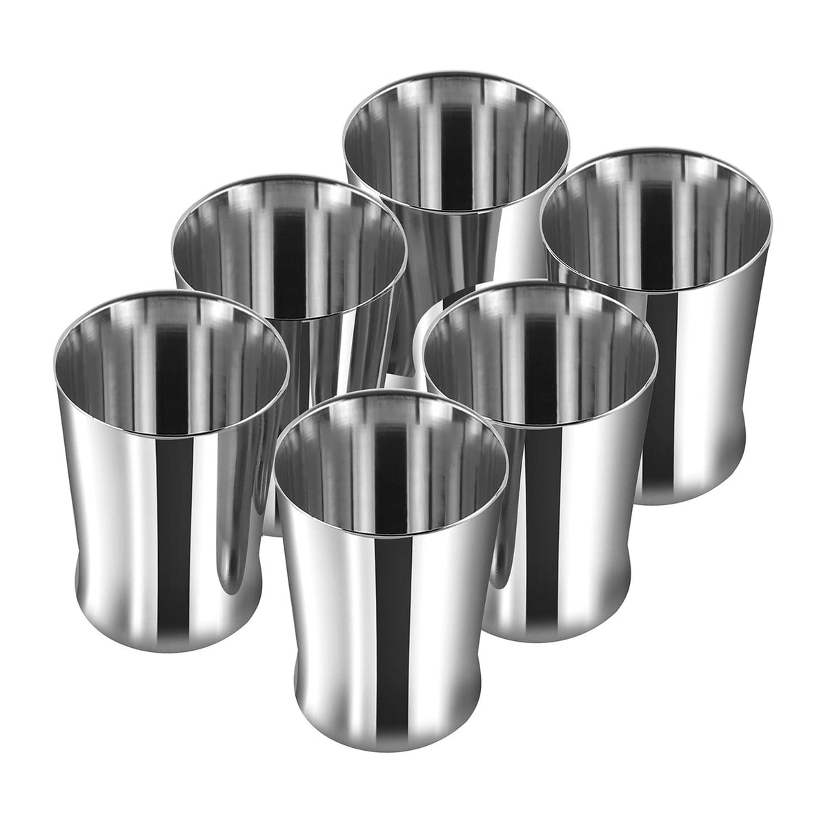 Kraft Stainless Steel Multipurpose Milano Glass Set of 6 Pieces