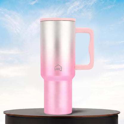 House of Quirk 1200ML Stainless Steel Tumbler with Handle - Electric Pink