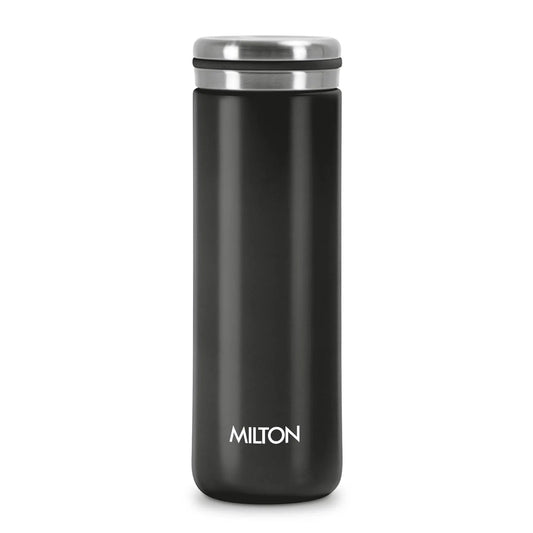 Milton Shiny Thermosteel Hot & Cold Water Bottle - Black