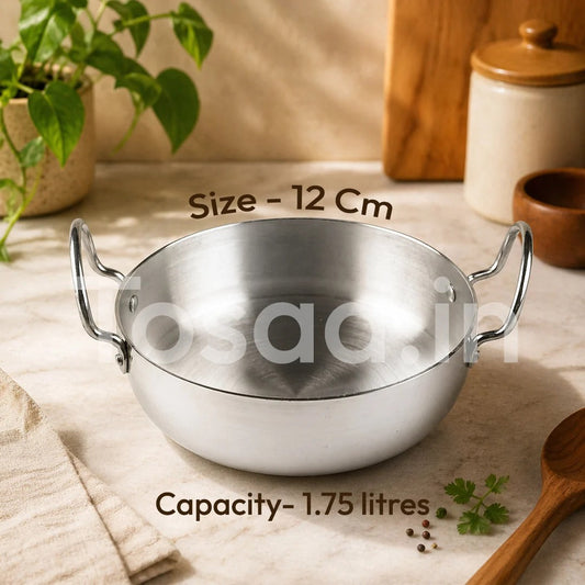 Tosaa Mini Silver Kadhai 10cm