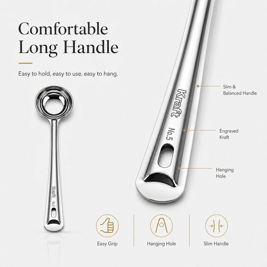 Kraft Stainless Steel Ladle Spoon | Deep Serving Spoon for Dal, Curry, Soup & Gravy