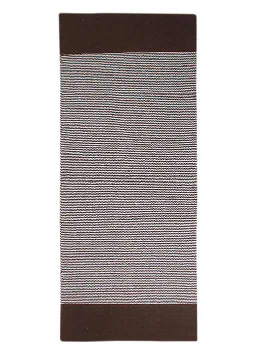 Saral Home Mid Stripe Cotton Anti Slip Yoga Mat/Runner