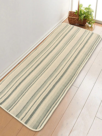 Saral HomeStripe Cotton Anti Slip Yoga Mat