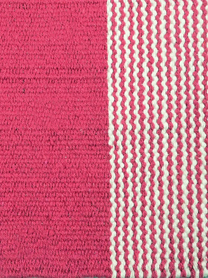 Saral Home Mid Stripe Cotton Anti Slip Yoga Mat/Runner